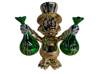 Sculptuur, Lior24, Dagobert Duck, Groen Goud